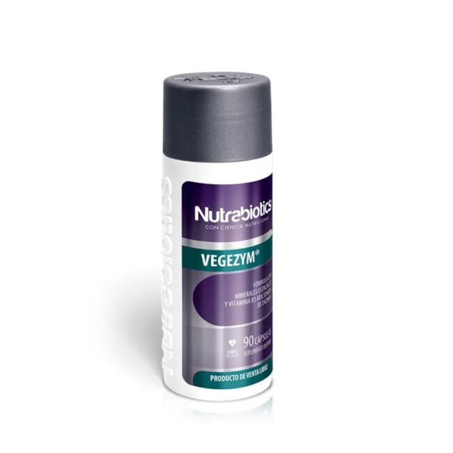 Vegezym Nutrabiotics | Frasco 90 cápsulas