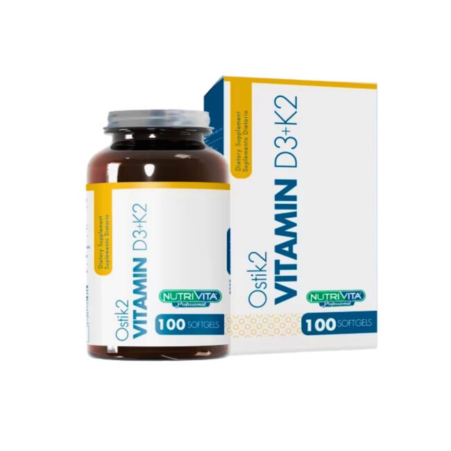 OSTIK2(VITAMINA D3+K2) | Frasco 100 cápsulas