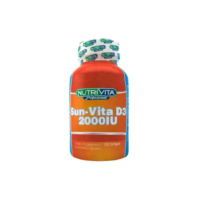 Sun-Vita D3 2.000 IU | Frasco 100 cápsulas